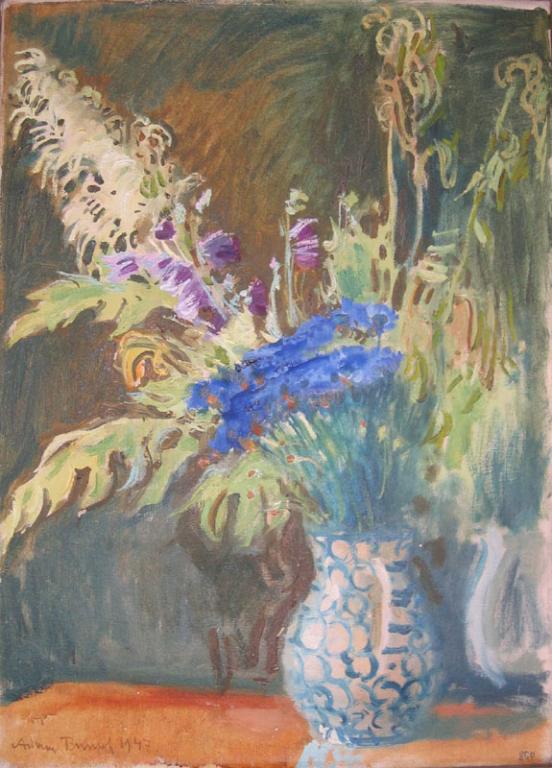 Kwiaty w wazonie 1947